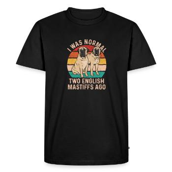 Mastiff Dog Old English Mastiff - Men's Premium Organic T-Shirt - black - Front - Nico (187cm)