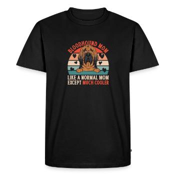 Bloodhound Dog Bloodhound - Men's Premium Organic T-Shirt - black - Front - Nico (187cm)