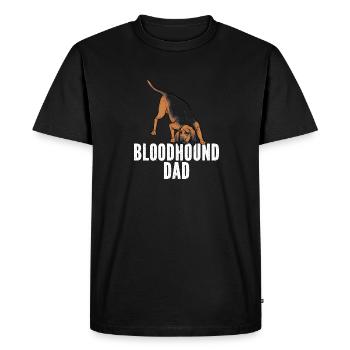 Bloodhound Chien Bloodhound - T-shirt Premium bio Homme - noir - Devant - Nico (187cm)