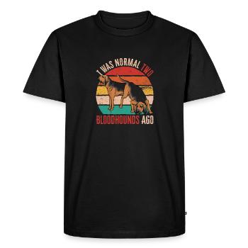 Bloodhound Dog Bloodhound - Men's Premium Organic T-Shirt - black - Front - Nico (187cm)