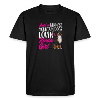 Bouvier bernois - T-shirt Premium bio Homme - noir - Devant - Nico (187cm)