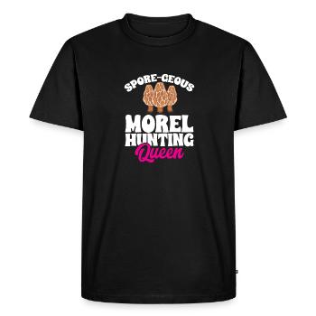Cueillette de champignons Cueillette de champignons Cueillette de champignons - T-shirt Premium bio Homme - noir - Devant - Nico (187cm)