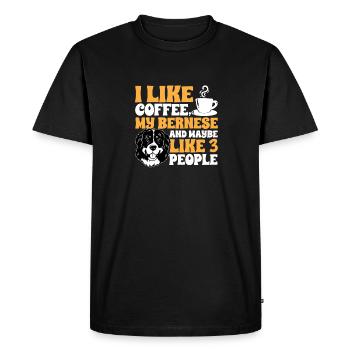 Bouvier bernois - T-shirt Premium bio Homme - noir - Devant - Nico (187cm)