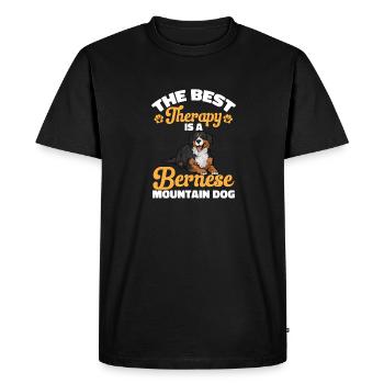 Bouvier bernois - T-shirt Premium bio Homme - noir - Devant - Nico (187cm)