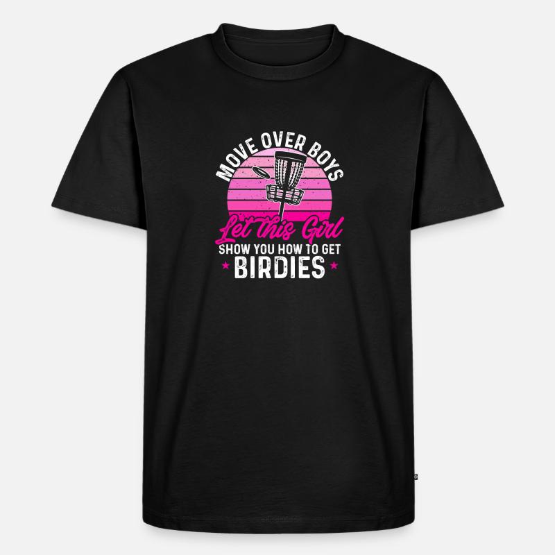 Discgolf Disc Golf Frisbee - Männer Premium Bio T-Shirt - Schwarz