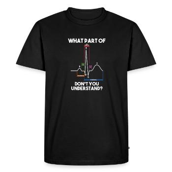 Cardiology Nurse Cardiologist - Men's Premium Organic T-Shirt - black - Front - Nico (187cm)
