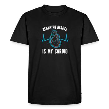 Cardiology Nurse Cardiologist - Men's Premium Organic T-Shirt - black - Front - Nico (187cm)