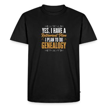 Genealogy Genealogy Genealogist - Men's Premium Organic T-Shirt - black - Front - Nico (187cm)