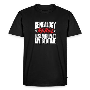 Genealogy Genealogy Genealogist - Men's Premium Organic T-Shirt - black - Front - Nico (187cm)