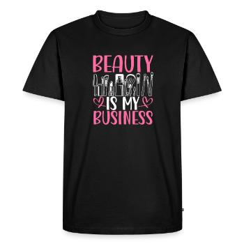 La beauté est mon affaire - T-shirt Premium bio Homme - noir - Devant - Nico (187cm)