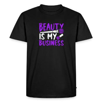La beauté est mon affaire - T-shirt Premium bio Homme - noir - Devant - Nico (187cm)