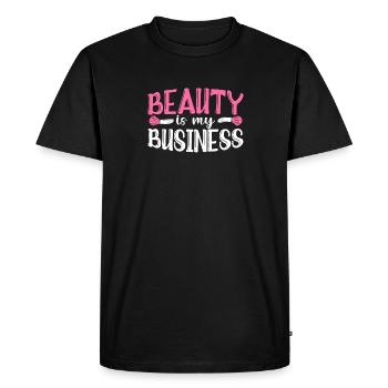 La beauté est mon affaire - T-shirt Premium bio Homme - noir - Devant - Nico (187cm)