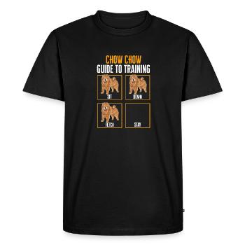 Chow Chow Dog - Men's Premium Organic T-Shirt - black - Front - Nico (187cm)