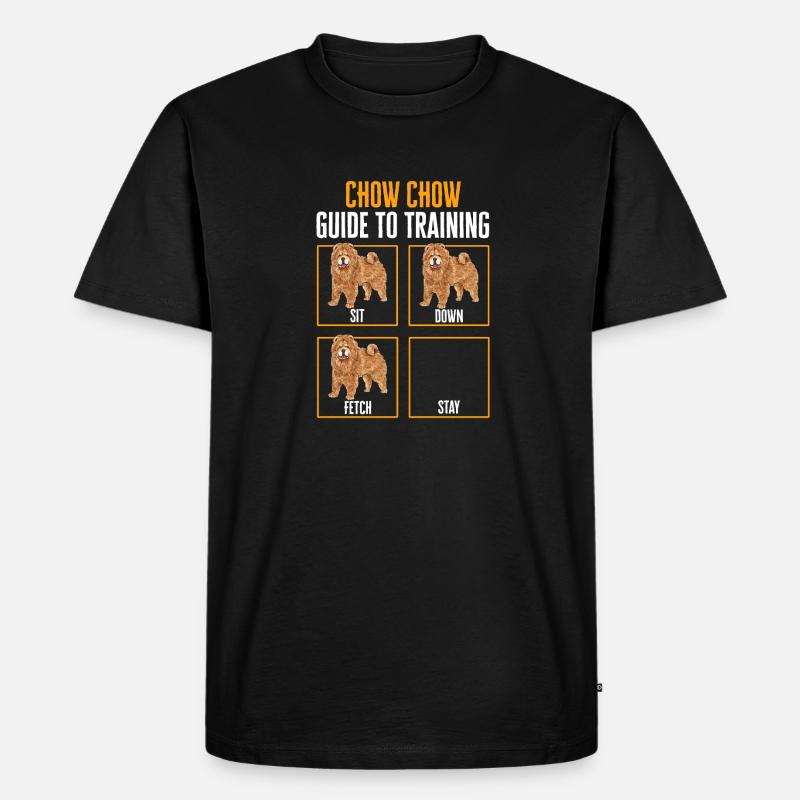Chow Chow Hund - Männer Premium Bio T-Shirt - Schwarz