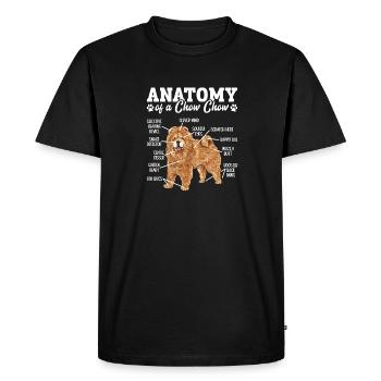 Chow Chow Dog - Men's Premium Organic T-Shirt - black - Front - Nico (187cm)