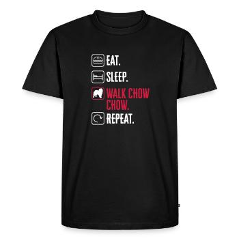 Chow Chow Dog - Men's Premium Organic T-Shirt - black - Front - Nico (187cm)
