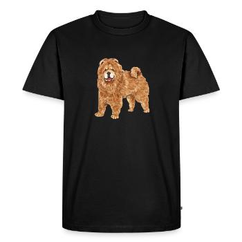 Chow Chow Dog - Men's Premium Organic T-Shirt - black - Front - Nico (187cm)