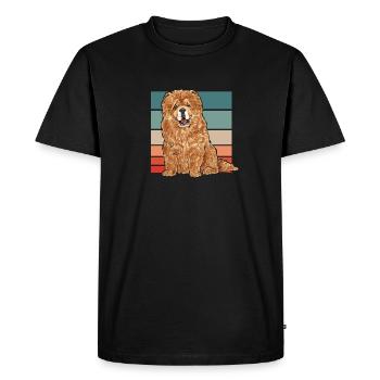 Chow Chow Dog - Men's Premium Organic T-Shirt - black - Front - Nico (187cm)