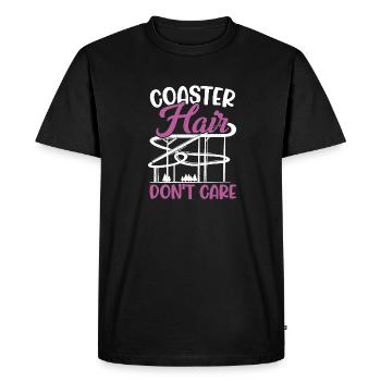 Parc à thème Vacances Femmes Montagnes russes Hair Don' - T-shirt Premium bio Homme - noir - Devant - Nico (187cm)