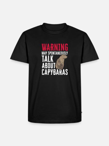 Capybara rodent - Men's Premium Organic T-Shirt - black