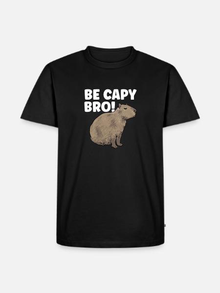 Rongeur Capybara - T-shirt Premium bio Homme - noir