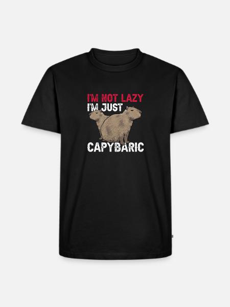 Capybara rodent - Men's Premium Organic T-Shirt - black