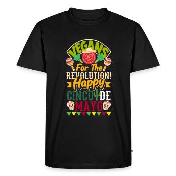 Vegan heureux Cinco de Mayo! - T-shirt Premium bio Homme - noir - Devant - Nico (187cm)