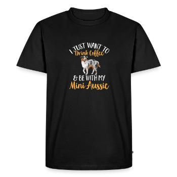 Miniature Australian Shepherd - Men's Premium Organic T-Shirt - black - Front - Nico (187cm)