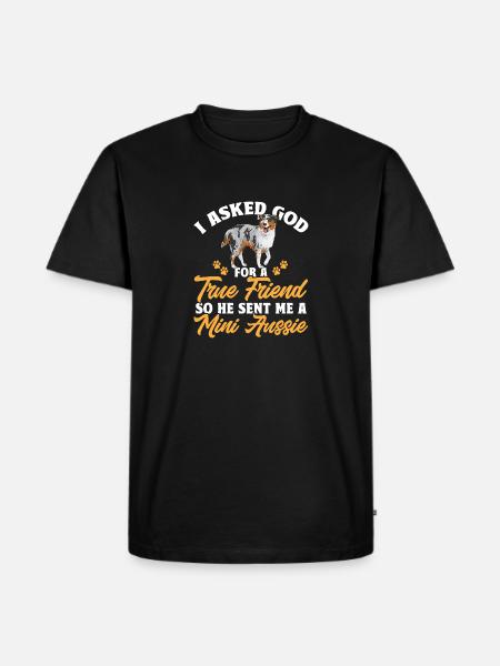 Miniature Australian Shepherd - Men's Premium Organic T-Shirt - black