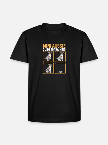 Miniature Australian Shepherd - Männer Premium Bio T-Shirt - Schwarz