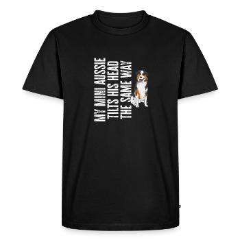 Miniature Australian Shepherd - Men's Premium Organic T-Shirt - black - Front - Nico (187cm)