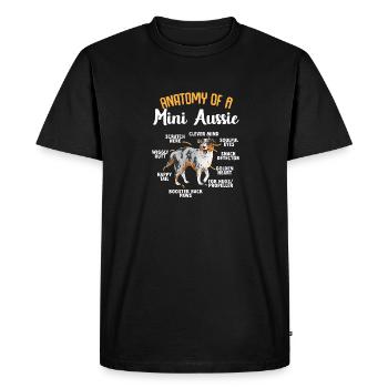 Miniature Australian Shepherd - Men's Premium Organic T-Shirt - black - Front - Nico (187cm)