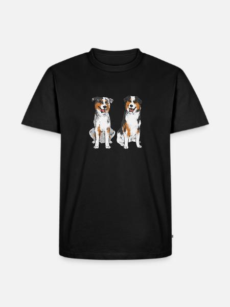 Miniature Australian Shepherd - Men's Premium Organic T-Shirt - black