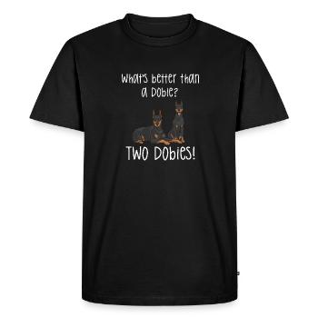 Doberman Pinscher Chien Dobie - T-shirt Premium bio Homme - noir - Devant - Nico (187cm)