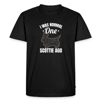 Scottish Terrier Scottie Dog - Men's Premium Organic T-Shirt - black - Front - Nico (187cm)