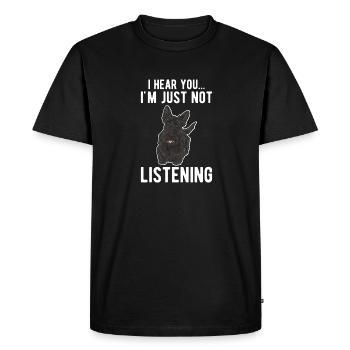 Scottish Terrier Scottie Dog - Men's Premium Organic T-Shirt - black - Front - Nico (187cm)