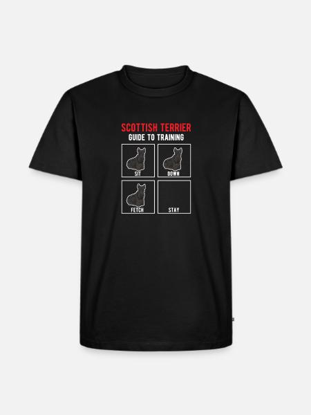Scottish Terrier Scottie Dog - Men's Premium Organic T-Shirt - black