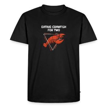 Drôle de manger des écrevisses pour deux écrevisses cajun bouillir - T-shirt Premium bio Homme - noir - Devant - Nico (187cm)