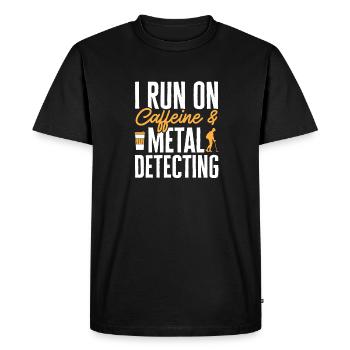 Détecteur de métaux Détection de métaux Chasse au trésor - T-shirt Premium bio Homme - noir - Devant - Nico (187cm)
