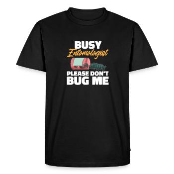 Insect collectors, insects, beetle lovers, entomologists - Men's Premium Organic T-Shirt - black - Front - Nico (187cm)