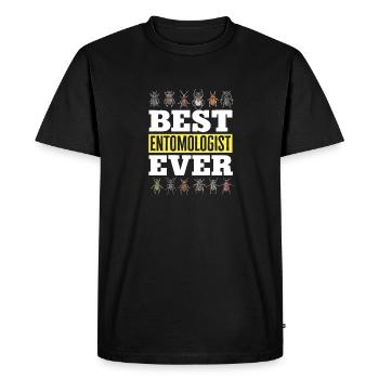 Insect collectors, insects, beetle lovers, entomologists - Men's Premium Organic T-Shirt - black - Front - Nico (187cm)