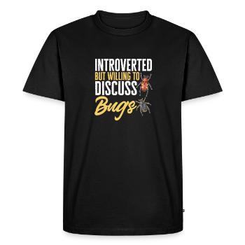 Insect collectors, insects, beetle lovers, entomologists - Men's Premium Organic T-Shirt - black - Front - Nico (187cm)