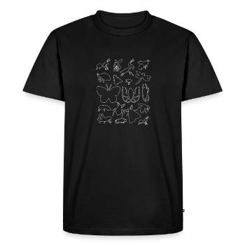 Insect collectors, insects, beetle lovers, entomologists - Men's Premium Organic T-Shirt - black - Front - Nico (187cm)