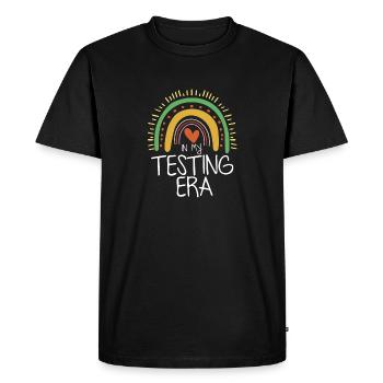 Journée de test Enseignement amusant de l’enseignant étudiant - T-shirt Premium bio Homme - noir - Devant - Nico (187cm)