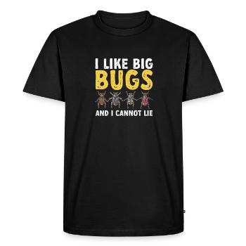 Insect collectors, insects, beetle lovers, entomologists - Men's Premium Organic T-Shirt - black - Front - Nico (187cm)