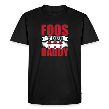 Joueur de baby-foot Hommes Football de table Drôle Foos Votre D - T-shirt Premium bio Homme - noir - Devant - Nico (187cm)