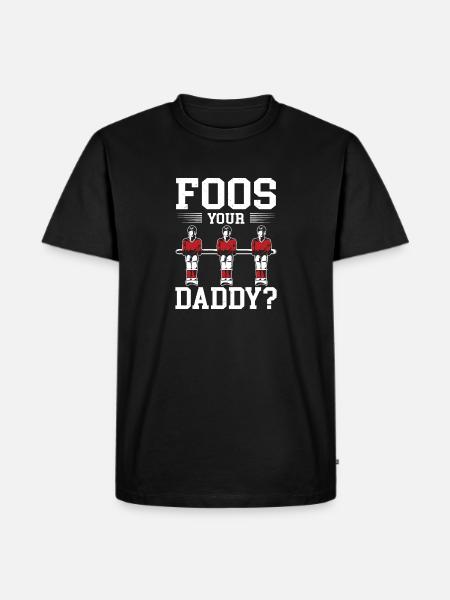 Foos din far bord fodbold bordfodboldspiller mænd - Herre Premium økologisk T-shirt - sort
