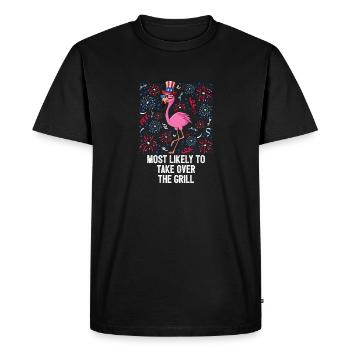 Le 4 juillet est susceptible de prendre le contrôle de The Grill USA - T-shirt Premium bio Homme - noir - Devant - Nico (187cm)