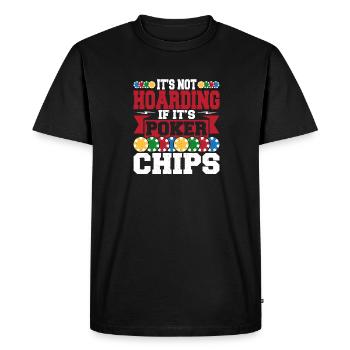 Aces Spades Flop It's Not Hoarding If It's Poker C - Men's Premium Organic T-Shirt - black - Front - Nico (187cm)