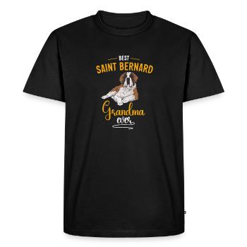 St. Bernard St. Bernard Dog Dog - Men's Premium Organic T-Shirt - black - Front - Nico (187cm)